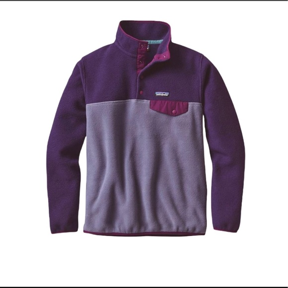 Patagonia purple Synchilla women’s size Small snap - Picture 1 of 3